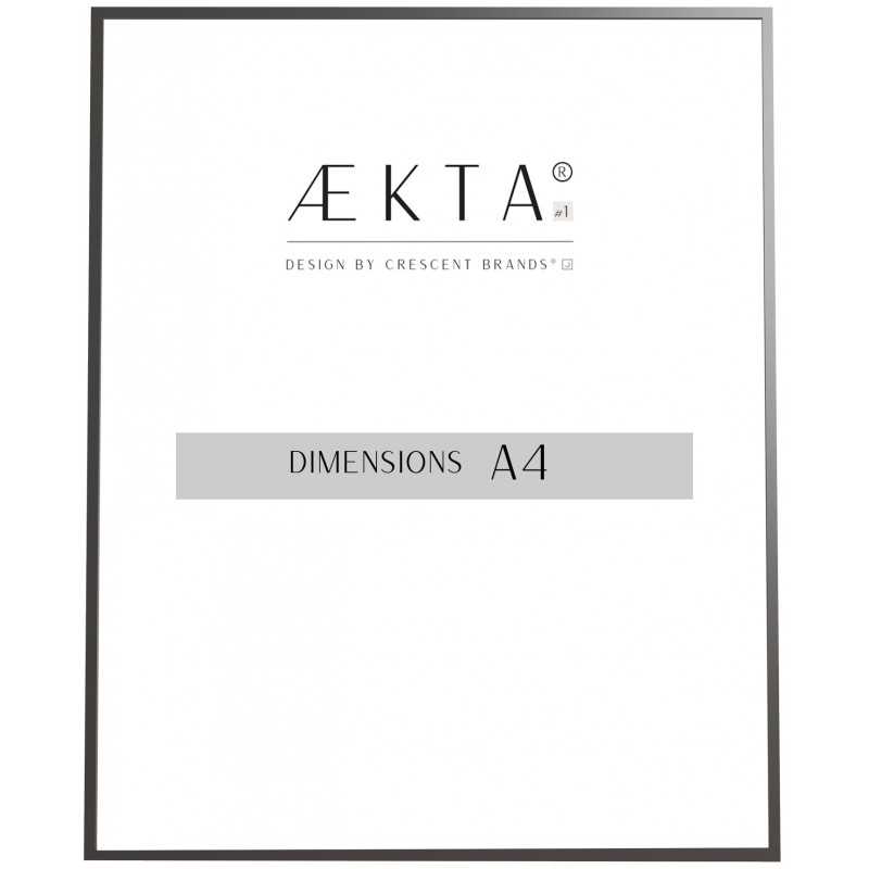 Cadre alu AEKTA - NOIR Mat - Pour format A4 (21x29,7cm)