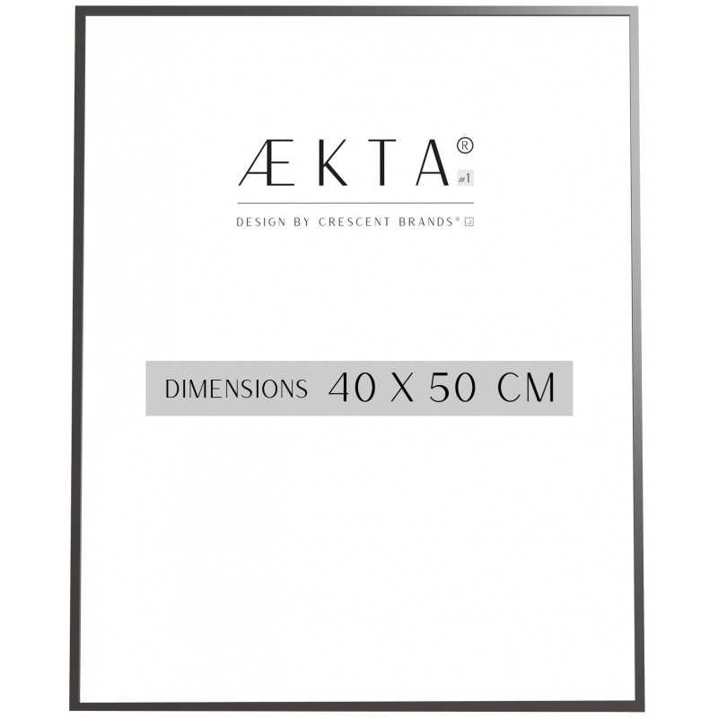 Cadre alu AEKTA - NOIR Mat - Pour format 40x50cm