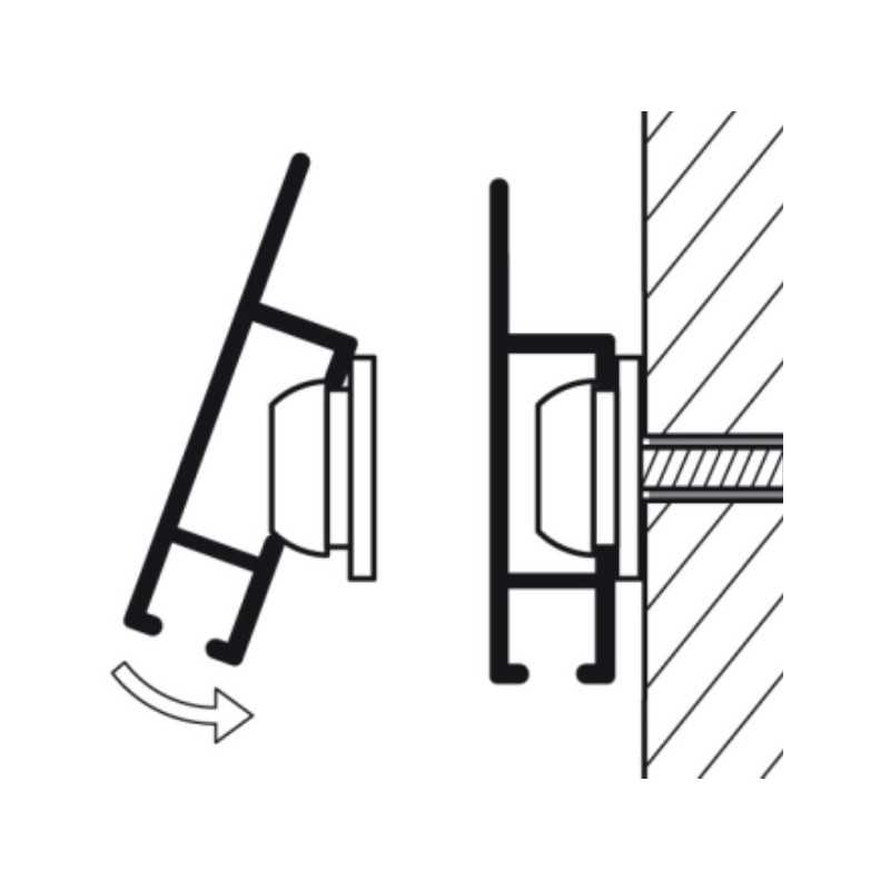 Rail 200cm Cliprail MAX (Fixation incluse)